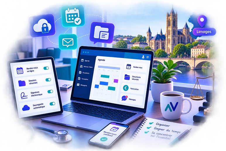 Digitaliser votre cabinet libéral à Limoges en 2026 — guide pratique sans jargon