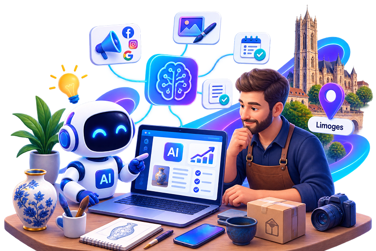 L'intelligence artificielle pour les artisans de Limoges — guide pratique 2026