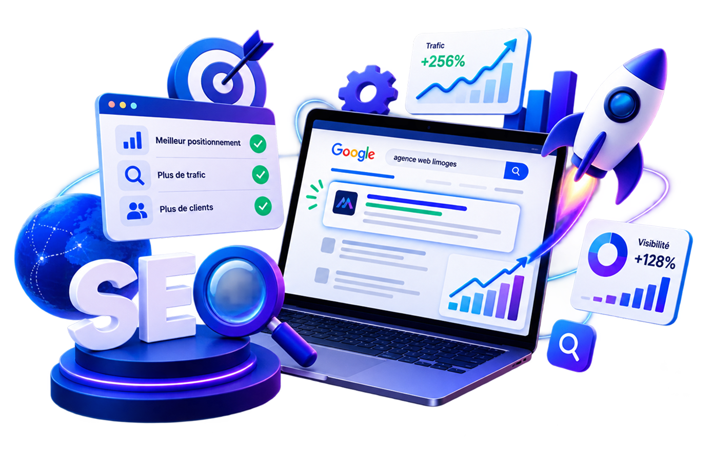 Référencement SEO à Limoges — être trouvé par les bons clients au bon moment